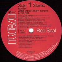 JAMES GALWAY & HENRY MANCINI In The Pink Vinyl Record LP RCA Red Seal 1984