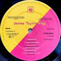 JAMES TAYLOR Flag Vinyl Record LP CBS 1979