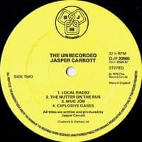 JASPER CARROTT The Unrecorded Jasper Carrott Vinyl Record LP DJM 1979