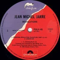 JEAN MICHEL JARRE Revolutions Vinyl Record LP Polydor 1988