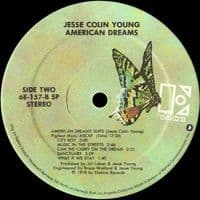 JESSE COLIN YOUNG American Dreams Vinyl Record LP US Elektra 1978