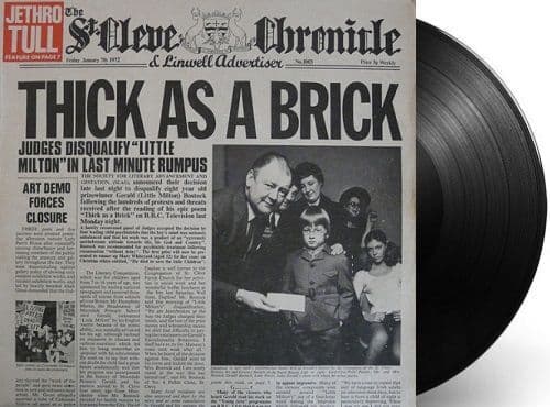 JETHRO TULL Thick As A Brick Vinyl Record LP Chrysalis 1972