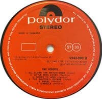 JIMI HENDRIX Jimi Hendrix Vinyl Record LP Polydor 1975.
