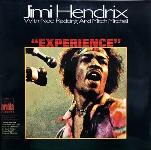 JIMI HENDRIX Original Sound Track 'Experience' Vinyl Record LP German Ariola 1971