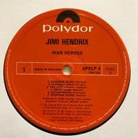 JIMI HENDRIX War Heroes Vinyl Record LP Polydor