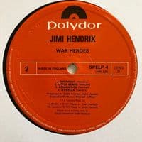 JIMI HENDRIX War Heroes Vinyl Record LP Polydor