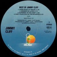 JIMMY CLIFF The Best Of Jimmy Cliff Vinyl Record LP Island