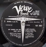 JIMMY SMITH Any Number Can Win Vinyl Record LP Verve 1963