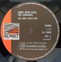 JIMMY SMITH Jimmy Smith Plays The Standards Vinyl Record LP Sunset 1968