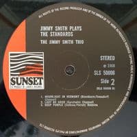 JIMMY SMITH Jimmy Smith Plays The Standards Vinyl Record LP Sunset 1968