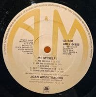 JOAN ARMATRADING Me Myself I Vinyl Record LP A&M 1980