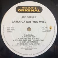 JOE COCKER Jamaica Say You Will / Cocker Happy Vinyl Record LP Castle Communications 1988