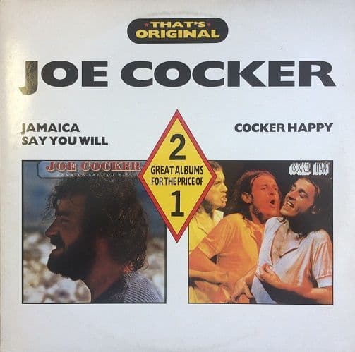 JOE COCKER Jamaica Say You Will / Cocker Happy Vinyl Record LP Castle Communications 1988