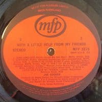 JOE COCKER With A Little Help From My Friends Vinyl Record LP MFP 1971