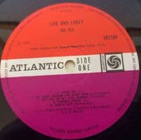 JOE TEX Live And Lively Vinyl Record LP Atlantic 1968