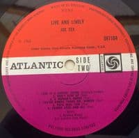 JOE TEX Live And Lively Vinyl Record LP Atlantic 1968