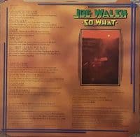 JOE WALSH So What Vinyl Record LP ABC 1974