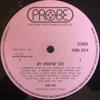 JOHN KAY My Sportin' Life Vinyl Record LP Probe 1973