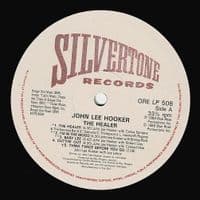 JOHN LEE HOOKER The Healer Vinyl Record LP Silvertone 1989