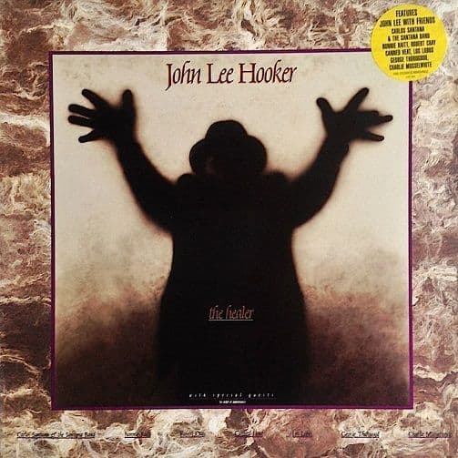 JOHN LEE HOOKER The Healer Vinyl Record LP Silvertone 1989.