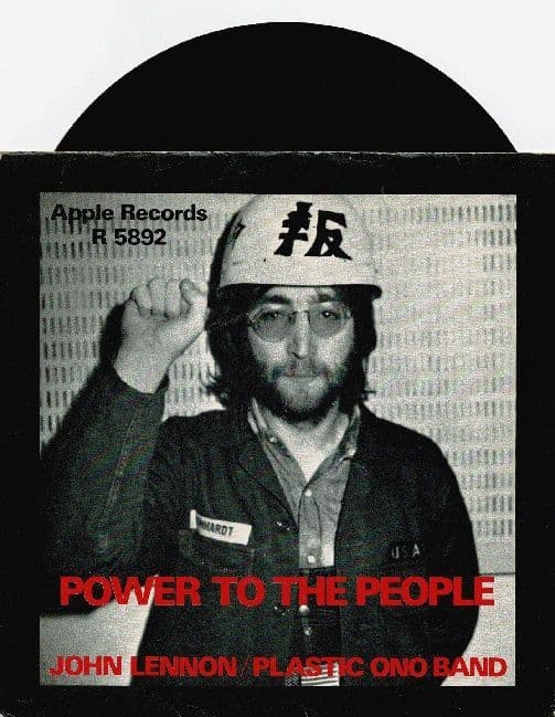 JOHN LENNON AND YOKO ONO Power To The People Vinyl Record 7