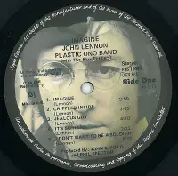 JOHN LENNON Imagine Vinyl Record LP Apple 1971 UK 1st Pressing 1U/1U Porky Pecko + Poster & Postcard