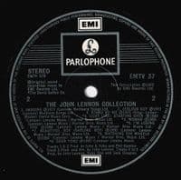 JOHN LENNON The John Lennon Collection Vinyl Record LP Parlophone 1982