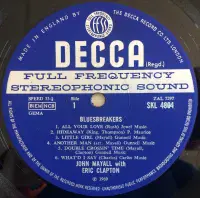 JOHN MAYALL WITH ERIC CLAPTON Blues Breakers Vinyl Record LP Decca 1969 Original UK Stereo 1st Press