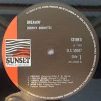 JOHNNY BURNETTE Dreamin' Vinyl Record LP Sunset 1968