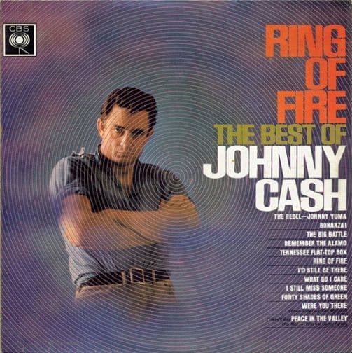 JOHNNY CASH Ring Of Fire - The Best Of Johnny Cash Vinyl Record LP CBS