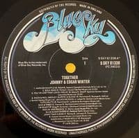 JOHNNY & EDGAR WINTER Together Vinyl Record LP Blue Sky 1976