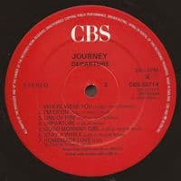 JOURNEY Departure Vinyl Record LP CBS 1980