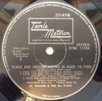 JR. WALKER AND THE ALL STARS Peace And Understanding Is Hard To Find Vinyl LP Tamla Motown 1972