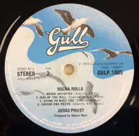 JUDAS PRIEST Rocka Rolla Vinyl Record LP Gull 1974 GULP 1005 Original UK Pressing Album Pic Sleeve