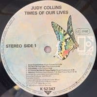 JUDY COLLINS Times Of Our Lives Vinyl Record LP Elektra 1982
