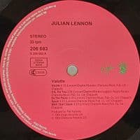 JULIAN LENNON Valotte Vinyl Record LP Virgin 1984