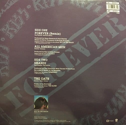 KISS Forever Vinyl Record 12 Inch Vertigo 1990