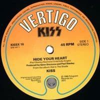 KISS Hide Your Heart Vinyl Record 12 Inch Vertigo 1989