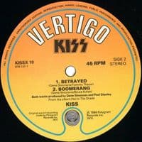 KISS Hide Your Heart Vinyl Record 12 Inch Vertigo 1989