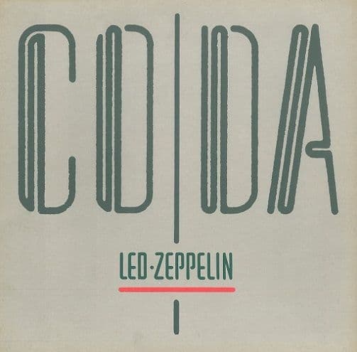 LED ZEPPELIN Coda Vinyl Record LP Swan Song 1982.