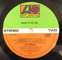 LED ZEPPELIN Houses Of The Holy Vinyl Record LP Atlantic 1973 Original UK 1st Pressing Sterling RL