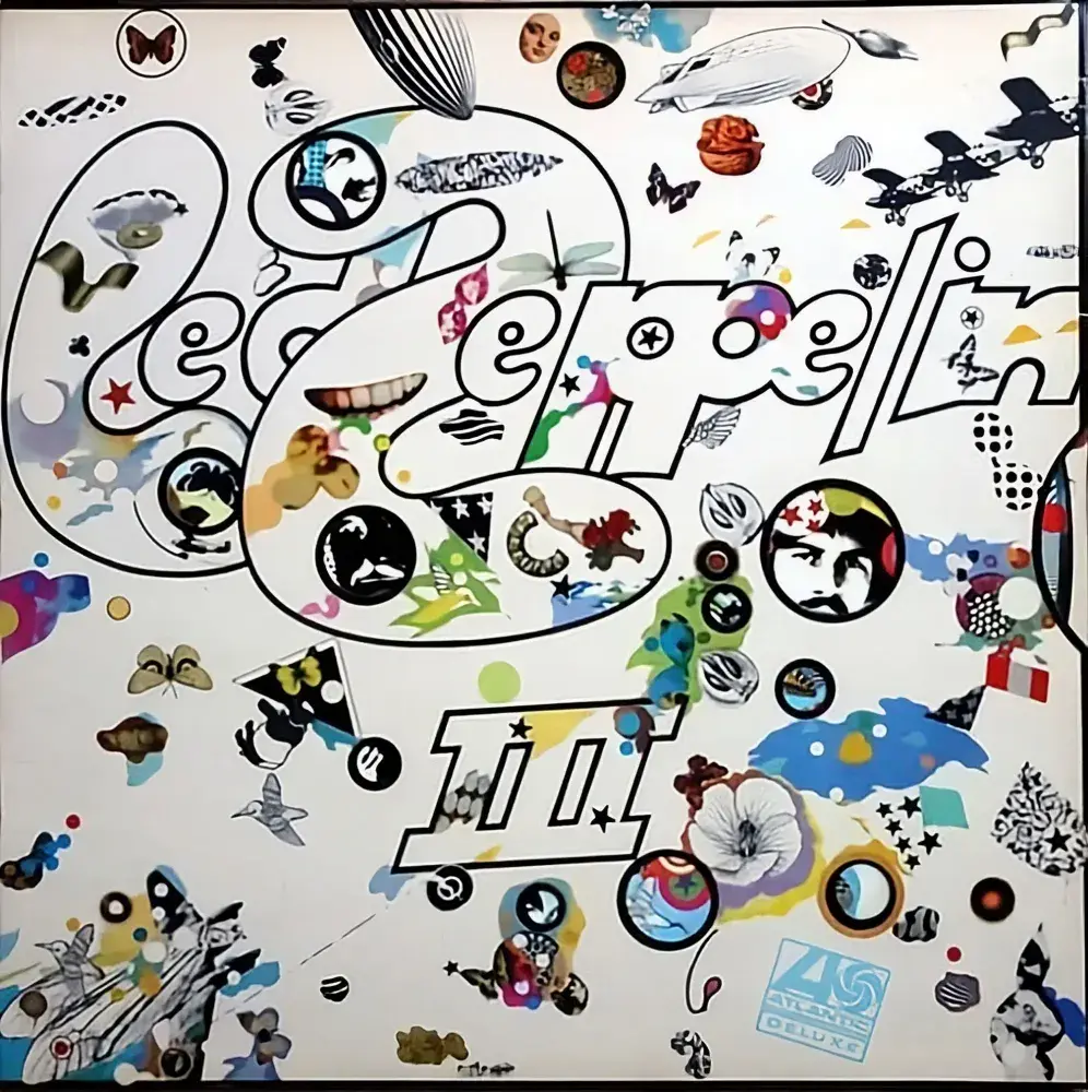 LED ZEPPELIN Led Zeppelin III Vinyl Record LP Atlantic 1970 UK Plum Label Celebration Misprint A7/B7