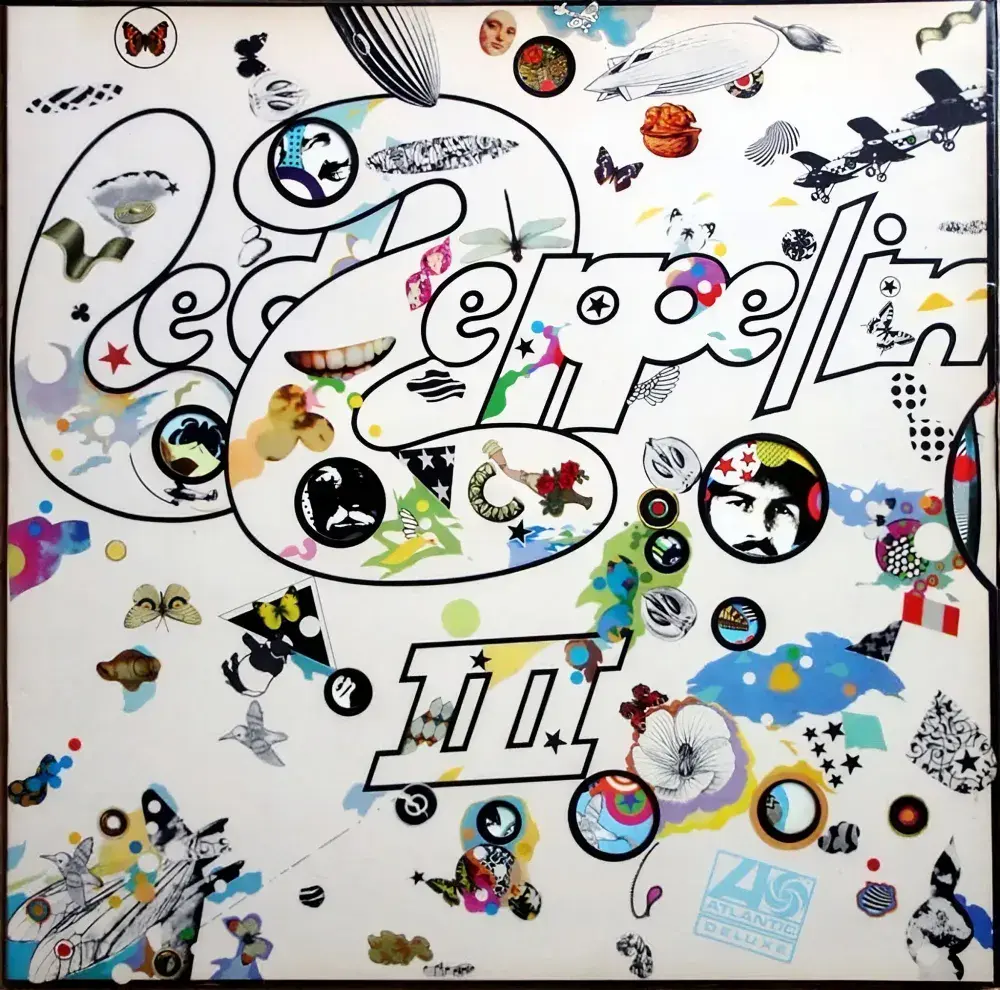 LED ZEPPELIN Led Zeppelin III Vinyl Record LP Atlantic 1970 UK Plum Label Celebration Misprint A7/B7