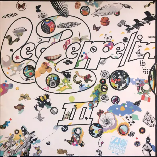 LED ZEPPELIN Led Zeppelin III Vinyl Record LP Atlantic 1970 UK Plum Label Celebration Misprint A5/B5