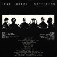LENE LOVICH Stateless Vinyl Record LP Stiff 1978 Red Vinyl