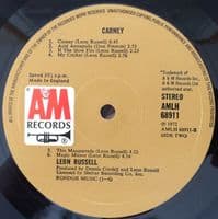 LEON RUSSELL Carney Vinyl Record LP A&M 1972
