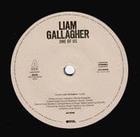 LIAM GALLAGHER One Of Us Vinyl Record 7 Inch Warner 2019 Single-Sided Etched 45rpm Single Oasis Rock