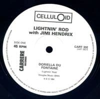 LIGHTNIN' ROD / JIMI HENDRIX Doriella Du Fontaine Vinyl Record 12 Inch Celluloid 1984