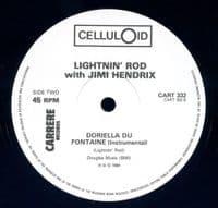 LIGHTNIN' ROD / JIMI HENDRIX Doriella Du Fontaine Vinyl Record 12 Inch Celluloid 1984