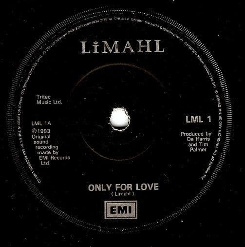 LIMAHL Only For Love Vinyl Record 7 Inch EMI 1983